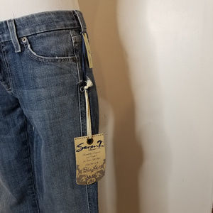 Pantalon Velours 7 FOR ALL MANKIND Fille - Taille 5, Bootcut Noir - Occasion Très Bon état